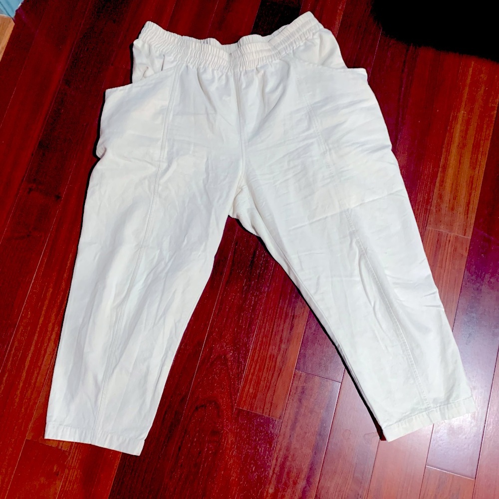 Elizabeth Suzann Clyde work pants 2x cotton twill, natural
